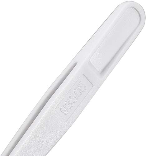 Precision Plastic Tweezers Kit, Anti-static Set for Craft & Electronics Repair - White - 6Pcs