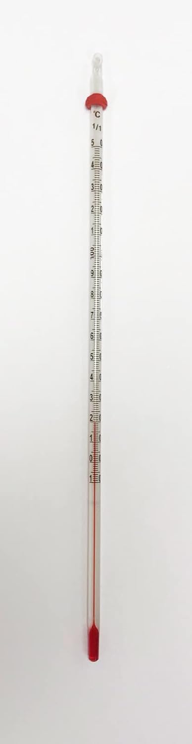 United Scientific Supplies THTC01, Red Spirit-Filled Thermometer, 12" Length, Total Immersion, -20 to 110C