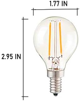 2W G45/G14 Bulbs Dimmable(4 Pack)- E14 Bulb 20W 2700K 110V~130V CTKcom Candelabra LED Base Vintage Edison LED