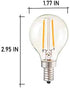 2W G45/G14 Bulbs Dimmable(4 Pack)- E14 Bulb 20W 2700K 110V~130V CTKcom Candelabra LED Base Vintage Edison LED