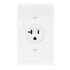 Maxxima 20A Single Receptacle Outlet - 2 Pack, 125 VAC Commercial Grade White Electrical Outlet