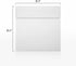 LUXPaper Square Invitation Envelopes | Peel & Press | 5 1/4" x 5 1/4" | 50 Qty, Bright White, 70lb. Text