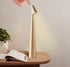 Fluxora 3 Rechargeable Desk Lamp, Cordless Metal Table Light with Brightness Levels, Portable Gold Night Light