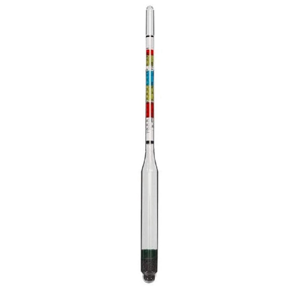 FastRack Triple-Scale Hydrometer: ABV Hydrometer for Accurate Testing of Wine, Beer, Mead, or Kombucha