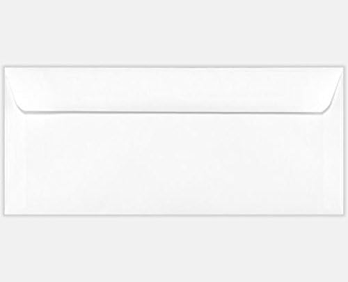 LUXPaper #10 Business Envelopes | Machine Insertable | 4 1/8" x 9 1/2" | White | 24lb Text | 250 Qty
