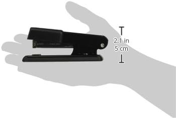 Charles Leonard Half Strip Stapler, Metal with Non-Skid Base, Black, 1 Each (82105) by Charles Leonard