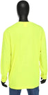 Safety Works High Visibility Long Sleeve Shirt with Pocket, Performance Wicking Material, Yellow, Large (SW46406-L)
