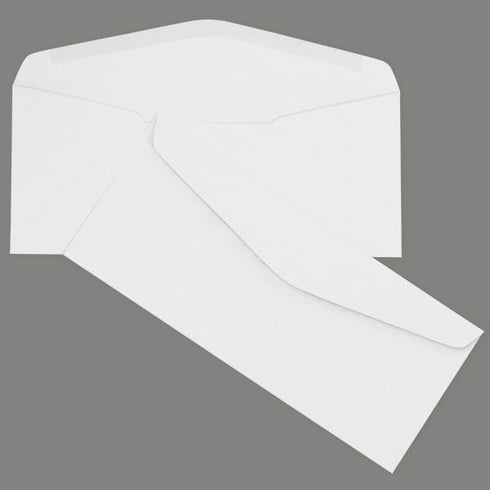 LUXPaper #9 Business Envelopes - Commercial Flap, 3 7/8" x 8 7/8", Bright White, 24lb Text, 500 Qty