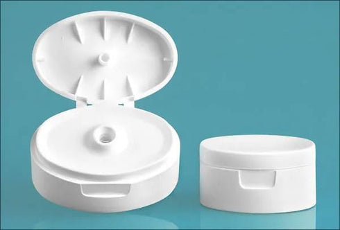 48 Count 2 Ounce White Plastic Tube Bottles with Snap Caps, Empty Refillable Cosmetic Containers for Facial Cleanser,