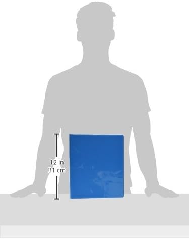 BAZIC ½” 3-Ring View Binder, Cyan with 2-Pockets