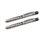 EMI 2 Pack - Stainless Steel Diagnostic Pen Lights with Pupil Gauge