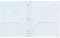 AURORA LLC Plastic Folders with Prongs and Two Pockets, School Office Supplies, White