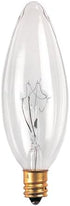 Bulbrite B8 (E12) Bulb, 1 Count (Pack 1), Incandescent Candelabra Screw Base Light of Clear