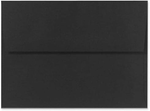 LUXPaper A6 Invitation Envelopes | Peel & Press | 4 3/4" x 6 1/2" | Black Linen | 80lb. Text | 50 Qty by LUXPaper