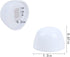 4Packs Universal Toilet Bolt Caps, Round Plastic Push-On Toilet Bowl Bolt Caps Covers, with Extra Washers for Easy installation, 0.67 Inch Height, White Color