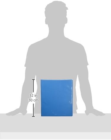 BAZIC 1" Cyan 3-Ring View Binder w/ 2-Pockets by BAZIC Products