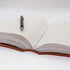 MONTEXOO Leather Bound Journal Sketch Book, Genuine Embossed, 5 x 7 inches, Unlined Paper, 200 Pages, Brown