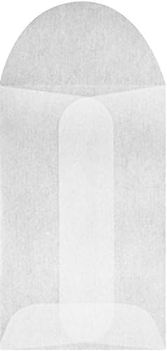 LUXPaper Open End Envelopes | 1 3/4" x 2 3/4" | Glassine | 30lb. Text | 100 Qty by Envelopes.com