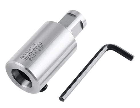 Accusize Industrial Tools 2''/50mm Extension for 3/4'' Weldon Shank Annular Cutter, Weldon Adapter