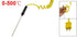 uxcell Probe K Type 0-500C Temperature Range Coiled Thermocouple, 80 mm x 3 mm