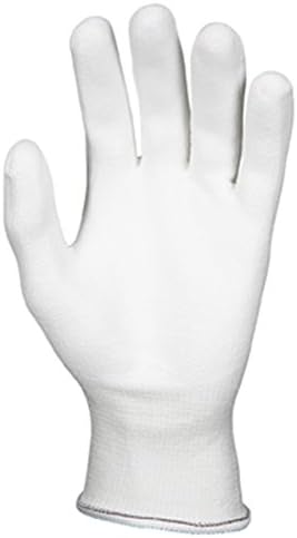 MCR Safety 9677M UltraTech Gloves, Dyneema 13-gauge PU Coating, Washable, White, Medium, 1-Pair