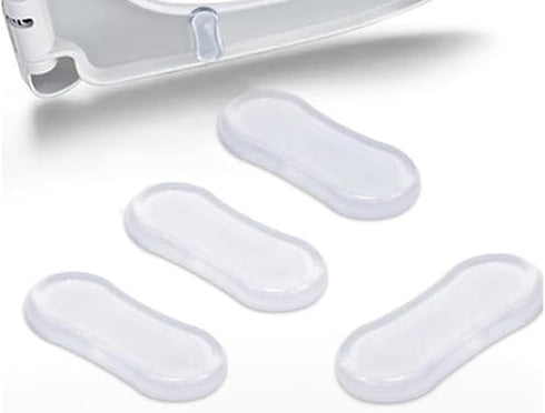 JJLFresheners 5Pcs Transparent Silicone Toilet Seat Bumper Set, Strong Adhesive Toilet Seats Lid