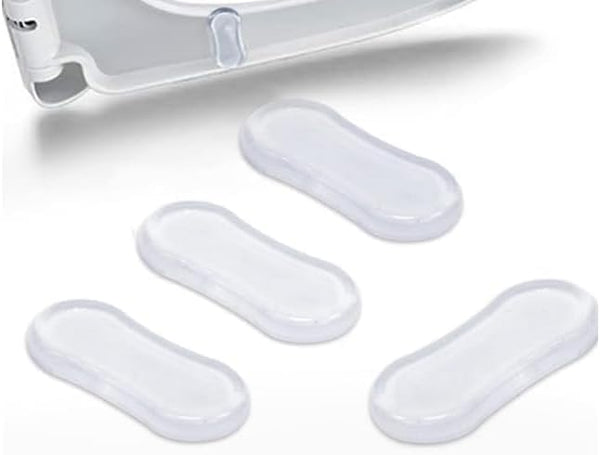 JJLFresheners 5Pcs Transparent Silicone Toilet Seat Bumper Set, Strong Adhesive Toilet Seats Lid