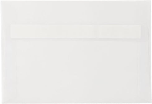 LUXPaper A8 Invitation Envelopes, 50 Qty, Clear Translucent, 5 1/2 x 8 1/8, Perfect for Invitations, Announcements