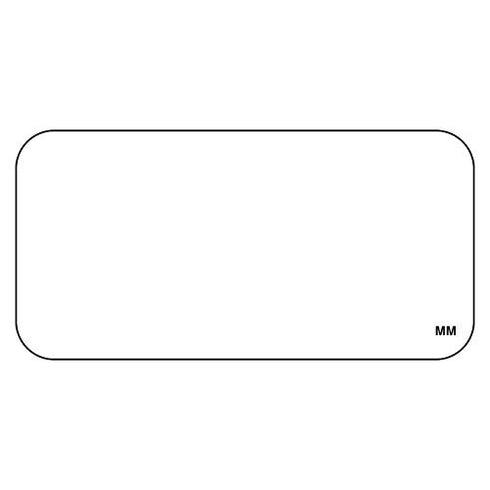DayMark Safety Systems IT113391 Blank Removable Label, 1" x 2", White, Roll of 1000