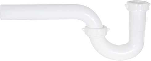 EZ-FLO 1-1/4 Inch P-Trap, White Polypropylene for Tubular Drain Applications, 35374