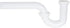 EZ-FLO 1-1/4 Inch P-Trap, White Polypropylene for Tubular Drain Applications, 35374