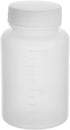 Othmro 100ml Plastic Bottles, Wide Mouth Liquid Solid Round Bottles for Sample Storage (White Translucent)