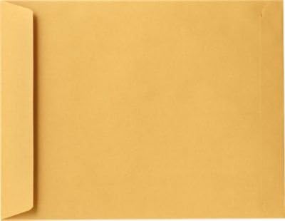 LUXPaper 10 x 13 Open End Envelopes, Brown Kraft, 50 Qty