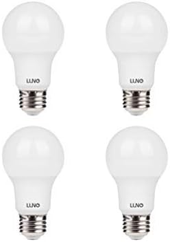 LUNO A19 Dimmable LED Bulb, 5.5W (40W Equivalent), 450 Lumens, 5000K Daylight, E26 Medium Base, 4-Pack