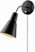 Globe Electric 65312 Ramezay Gooseneck Sconce, Matte Black, Bulb Not Included