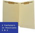 The File King Full Side Tab Manila File Folder with Two Fasteners, Letter Size, Box of 50, USA Made