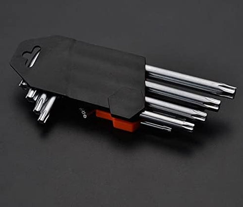 Edward Tools Star Key Wrench Set, Hardened Chrome Steel Screwdriver Set with Organizer Clip