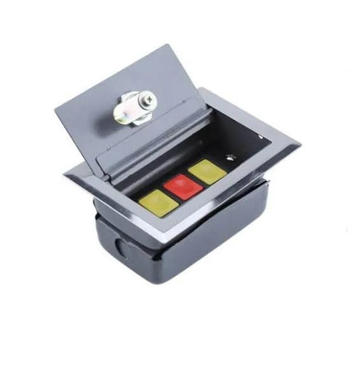 VTXPJISKB 3 Cassette Up Down Stop Button Roller Shutter Garage Door Switch Cover + Key Controls Switches