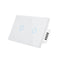 Zigbee Touch Smart Switch, Compatible with Alexa, Google Home, Hubitat, Neutral Wire Required (2 Gang, White)