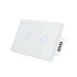 Zigbee Touch Smart Switch, Compatible with Alexa, Google Home, Hubitat, Neutral Wire Required (2 Gang, White)