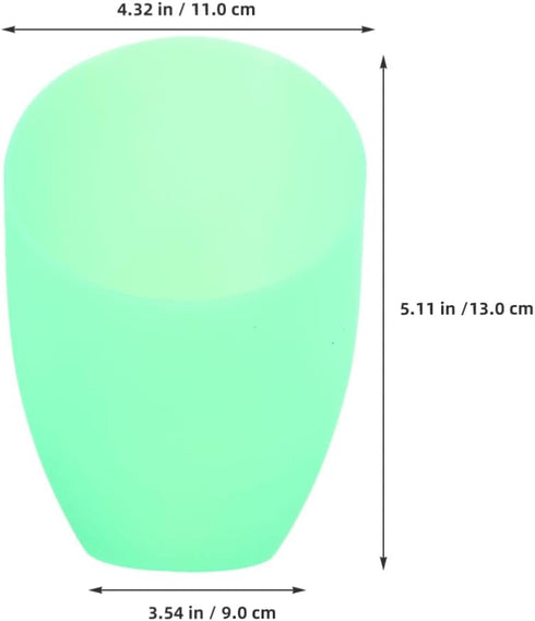 Holibanna Plastic Horseshoe Lampshade Replacement for Floor and Ceiling Lamps Green Decorative Cover for Multi