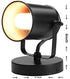 NOTOC Industrial Adjustable Retro Black, Plug-in Wall lamp, Rocker Wall Sconces with on/Off Switch for Bedroom Living