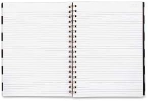 Cambridge Business Notebook, Hardcover, 80 Sheets, Black/White Stripe Fashion, 9-1/2 x 7 Inches (59012)