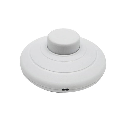 RecDec 2 Pack Dimmable Floor Lamp Foot Switch Replacement Black and White Foot Pedal Switch ON Off Push Button