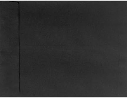 LUXPaper 9 x 12 Open End Envelopes | Peel & Press | Black Linen | 80lb Text | 50 Qty