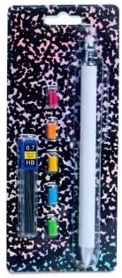 makerflo 12 Pieces Sublimation Mechanical Pencils with Erasers, 0.7MM Lead Refills for Students and Drawing