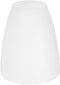 White Plastic Lamp Shade Replacement - Flat Top Hard Hat Style Light