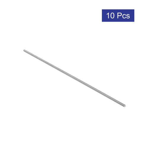 uxcell M3 x 150mm 0.5mm Pitch 304 Stainless Steel Fully Threaded Rods Fasteners (Pack of 10)