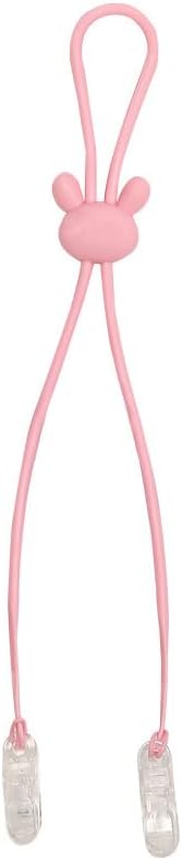 VASANA 3 Pcs Silicone Dental Bib Clips with Neck Chain,Colorful Napkin Holders for Adults, Seniors & Child Use (Random