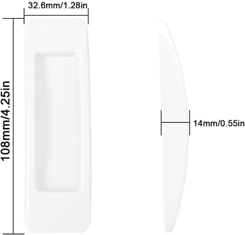 Self-Stick Instant Cabinet Drawer Handle Multipurpose Cabinet Knobs Helper Auxiliary Kitchen Cabinet Sliding Door Window Handle Convenient Opening Stick-on Handles (White) by Alamic
